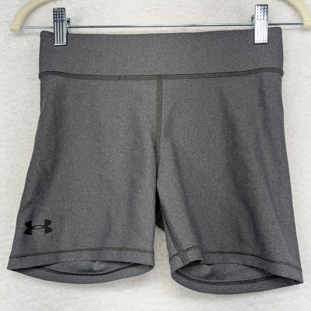 Under Armour Compression Shorts Womens‎ SM Gray Athletic Training Gym Yoga